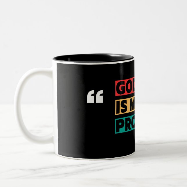 Em Dois Tons Caneca de Café Cristã (Esquerda)