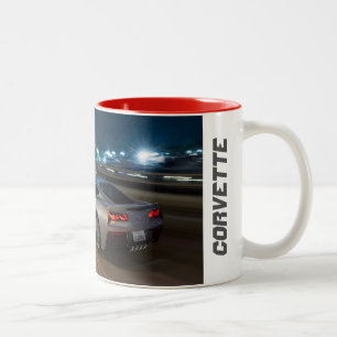 Em Dois Tons Caneca de café da arraia-lixa de Corveta