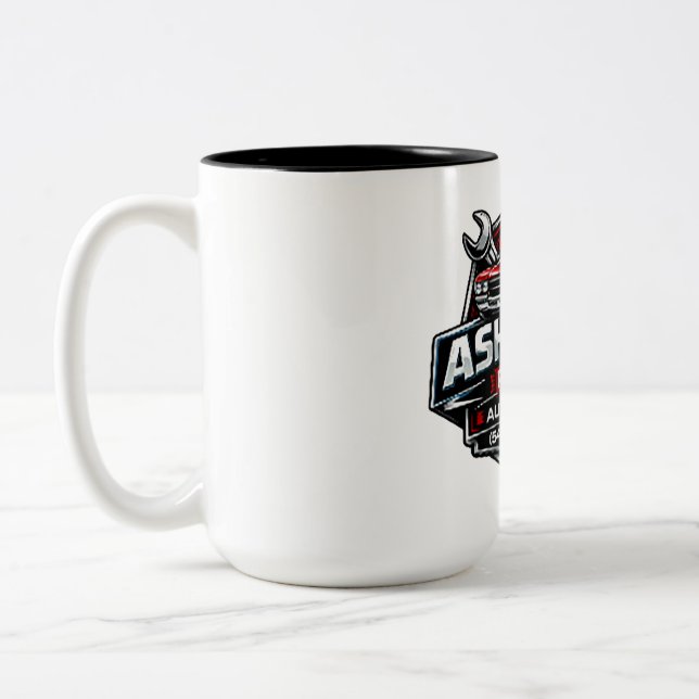 Em Dois Tons Caneca de Café da Ashton's Place (Esquerda)