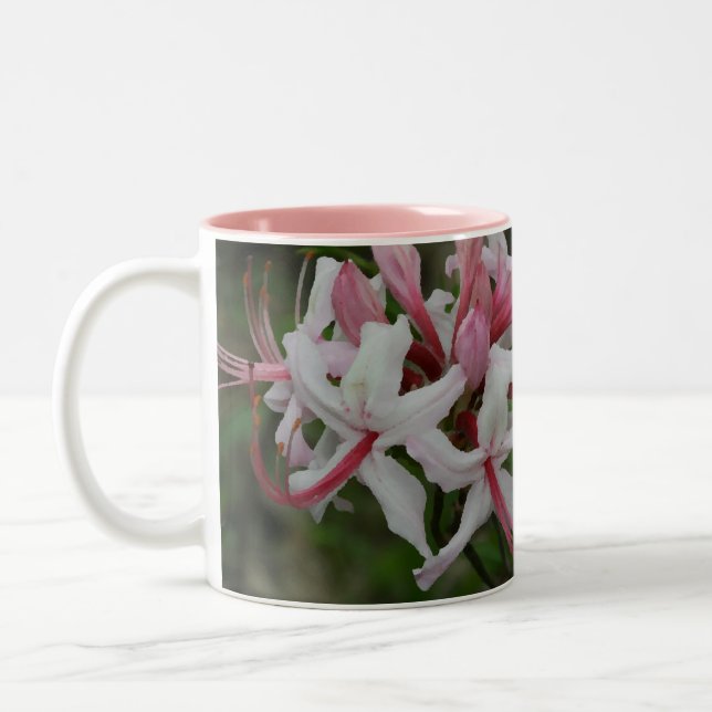 Em Dois Tons Caneca de café da azálea (Esquerda)