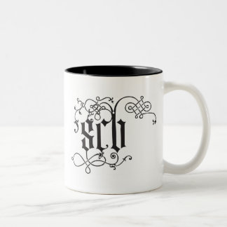 Em Dois Tons caneca de café da banda de steve carson