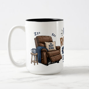 Em Dois Tons Caneca de Café da Cadeira Reclinável do Pai Engraç
