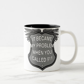 Em Dois Tons Caneca de café da chamada 911