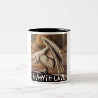 Em Dois Tons Caneca de café da coruja de Whyte do guerreiro