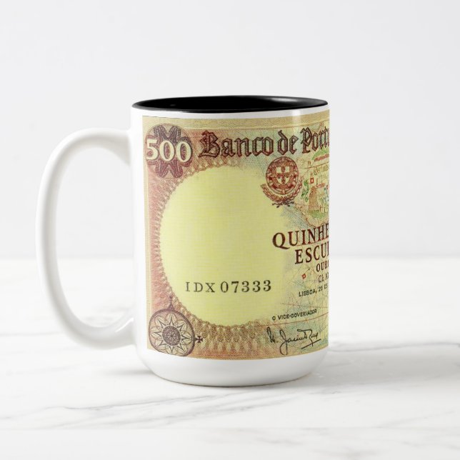 Em Dois Tons Caneca de café da cultura portuguesa (Esquerda)