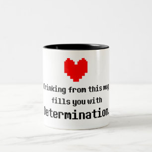 Em Dois Tons Caneca de café da determinação