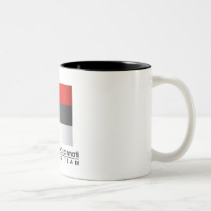 Em Dois Tons Caneca de café da equipe do ciclismo de Cincinnat