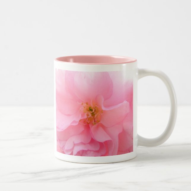 Em Dois Tons Caneca de café da flor de cerejeira (Direita)