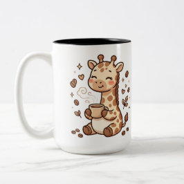 Em Dois Tons Caneca de Café da Girafa