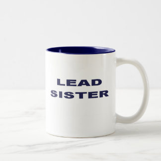 Em Dois Tons Caneca de café da irmã da ligação de Karen