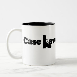 Em Dois Tons Caneca de café da lei de antecedentes grande