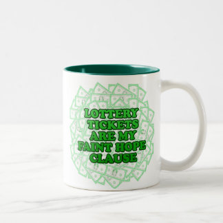 Em Dois Tons caneca de café da lotaria