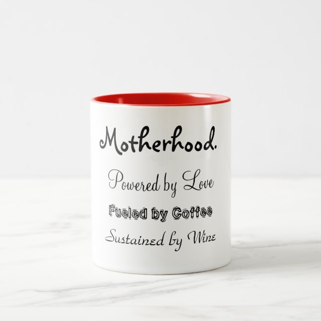 Em Dois Tons Caneca de café da mãe (Centro)