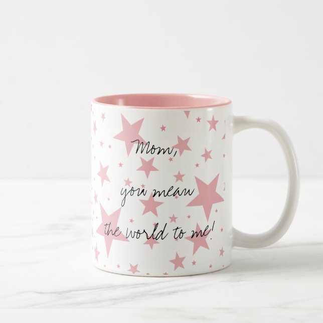 Em Dois Tons Caneca de café da mamã (Direita)
