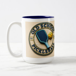 Em Dois Tons Caneca de café da marca Old School Pickleball