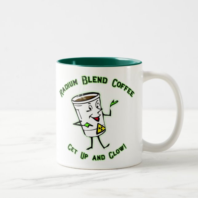 Em Dois Tons Caneca de café da mistura do rádio (Direita)