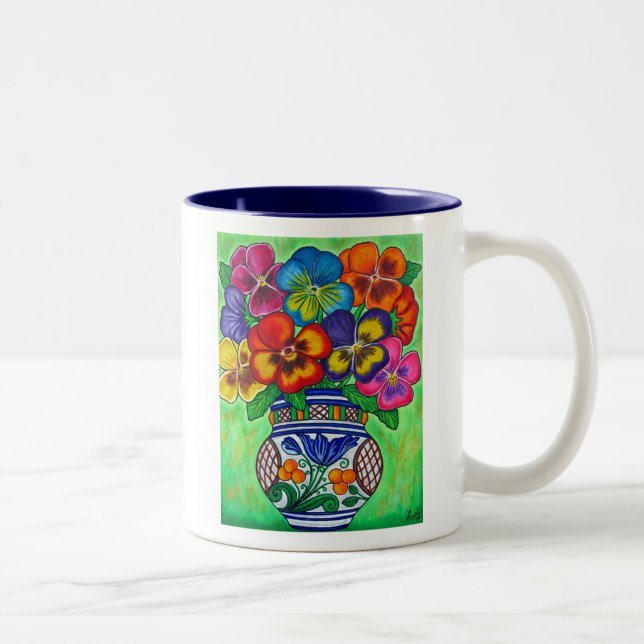 Em Dois Tons Caneca de café da parada do amor perfeito (Direita)