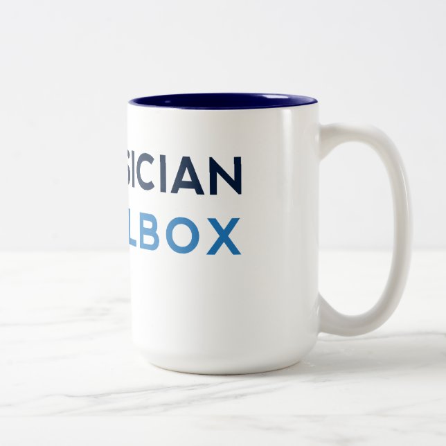 Em Dois Tons Caneca de café da pinta (Direita)