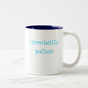 Em Dois Tons Caneca de café da poção da invisibilidade