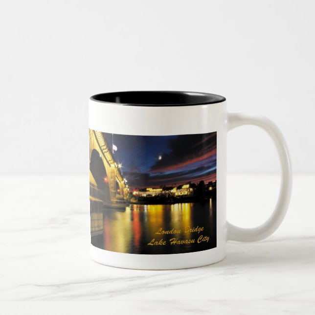 Em Dois Tons Caneca de café da ponte de Londres (Direita)