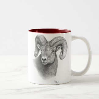 Em Dois Tons Caneca de café da ram