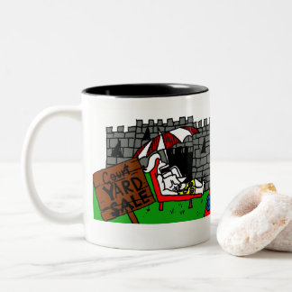 Em Dois Tons Caneca de café da venda de jardim da corte