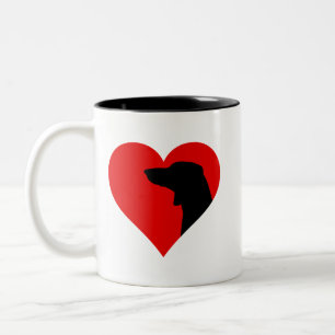 Em Dois Tons Caneca de café Dachshund