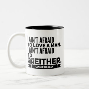 Em Dois Tons Caneca de café das citações de Annie Oakley