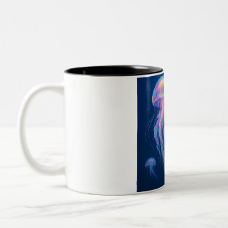 Em Dois Tons Caneca de café de água-viva