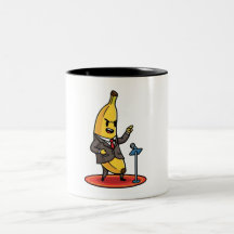Caneca de Café de Banana de Negócios Motivacional
