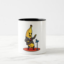 Em Dois Tons Caneca de Café de Banana de Negócios Motivacional