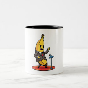 Em Dois Tons Caneca de Café de Banana de Negócios Motivacional