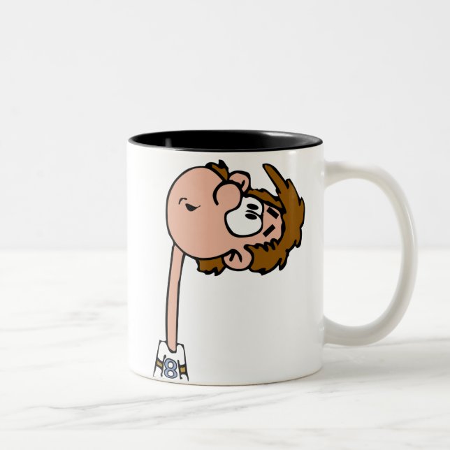 Em Dois Tons Caneca de café de borracha do pescoço (Direita)