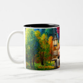 Em Dois Tons Caneca de Café de Cerâmica de Duas Cores | Gnomo n