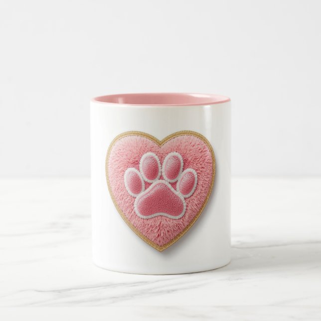Em Dois Tons Caneca de Café de Cerâmica Mãe de Cachorro | Impre (Centro)