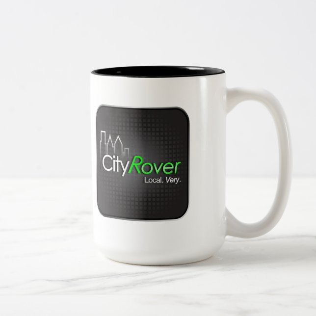 Em Dois Tons Caneca de café de CityRover (Direita)