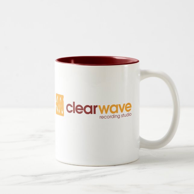Em Dois Tons Caneca de café de Clearwave (Direita)