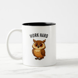 Em Dois Tons Caneca de café de coruja