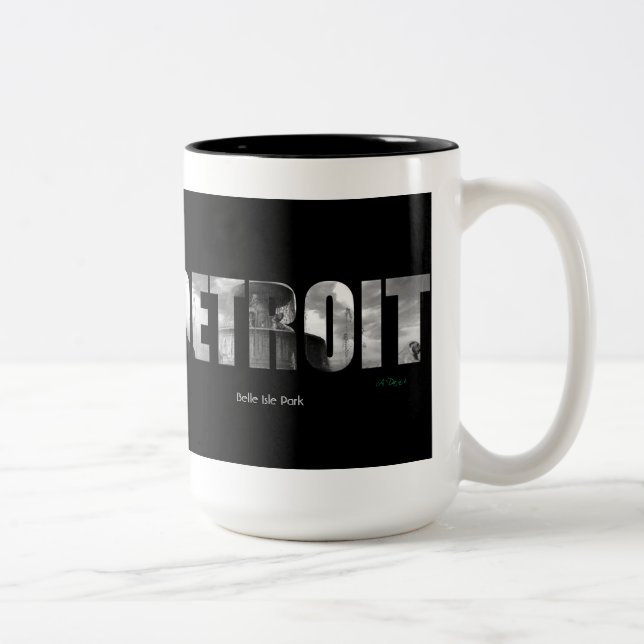 Em Dois Tons Caneca de café de Detroit (Direita)