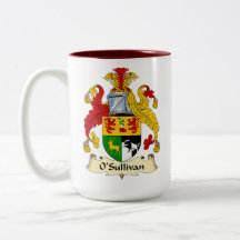 Caneca de Café de Duas Cores com Brasão de Armas d