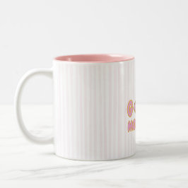 Em Dois Tons Caneca de Café de Duas Cores com "Cute Donut" para