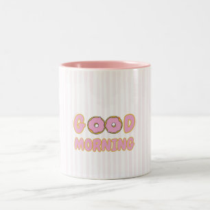 Em Dois Tons Caneca de Café de Duas Cores com "Cute Donut" para