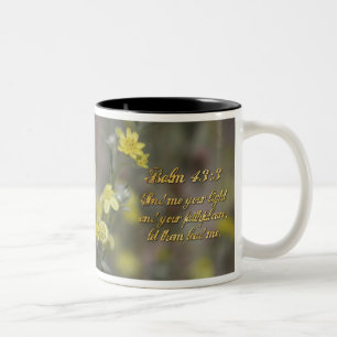 Em Dois Tons Caneca de Café de Duas Cores com Flores Silvestres