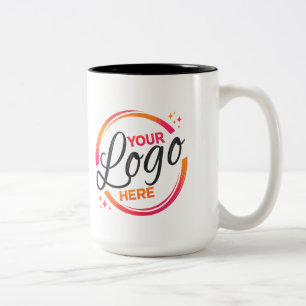 Em Dois Tons Caneca de Café de Duas Cores com Logotipo Personal
