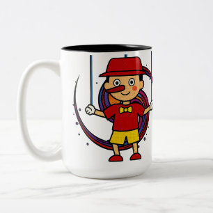 Em Dois Tons Caneca de Café de Duas Cores com Personagem de Cha