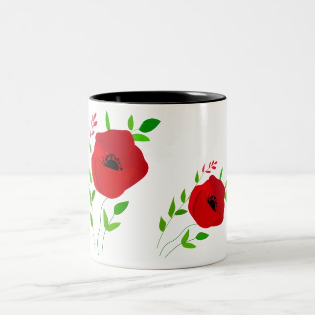 Em Dois Tons Caneca de Café de Duas Cores com Romã (Centro)