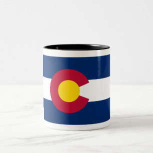 Em Dois Tons Caneca de Café de Duas Cores da Bandeira do Colora