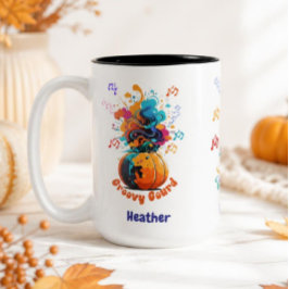Em Dois Tons Caneca de café de duas cores de outono