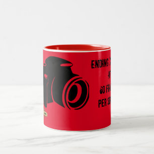 Em Dois Tons Caneca de café de duas tonalidades "terminando car