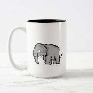 Em Dois Tons Caneca de Café de Elefante de Desenho Animado Fofo